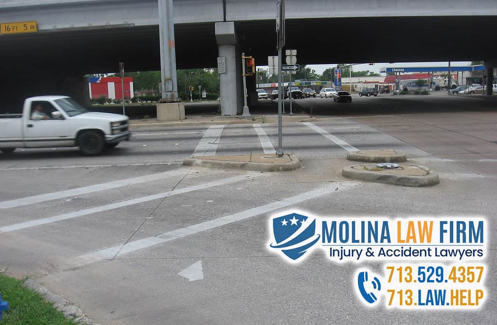 Pedestrian Accident Lawyer Gulf Freeway Intersection Molina Law Firm