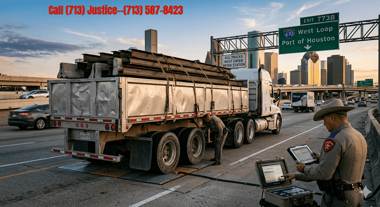 Overweight Truck Accidents on Houston Freeway