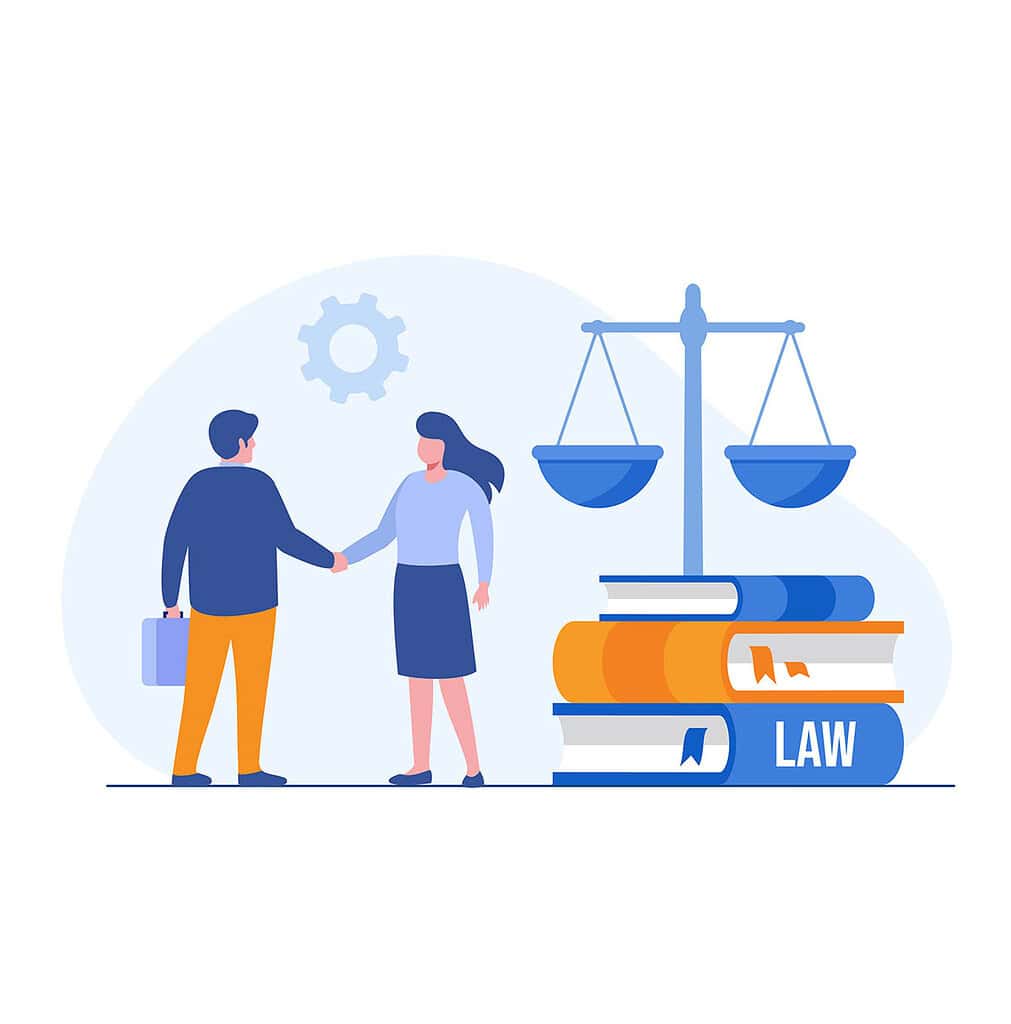 Local lawyer helping woman with legal case